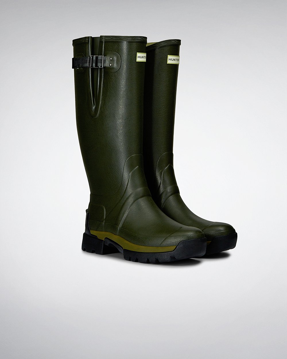 Botas De Altas Balmoral Adjustable 3Mm Neoprene Hunter Hombre - Verde Oscuro Oliva - 043519NQV